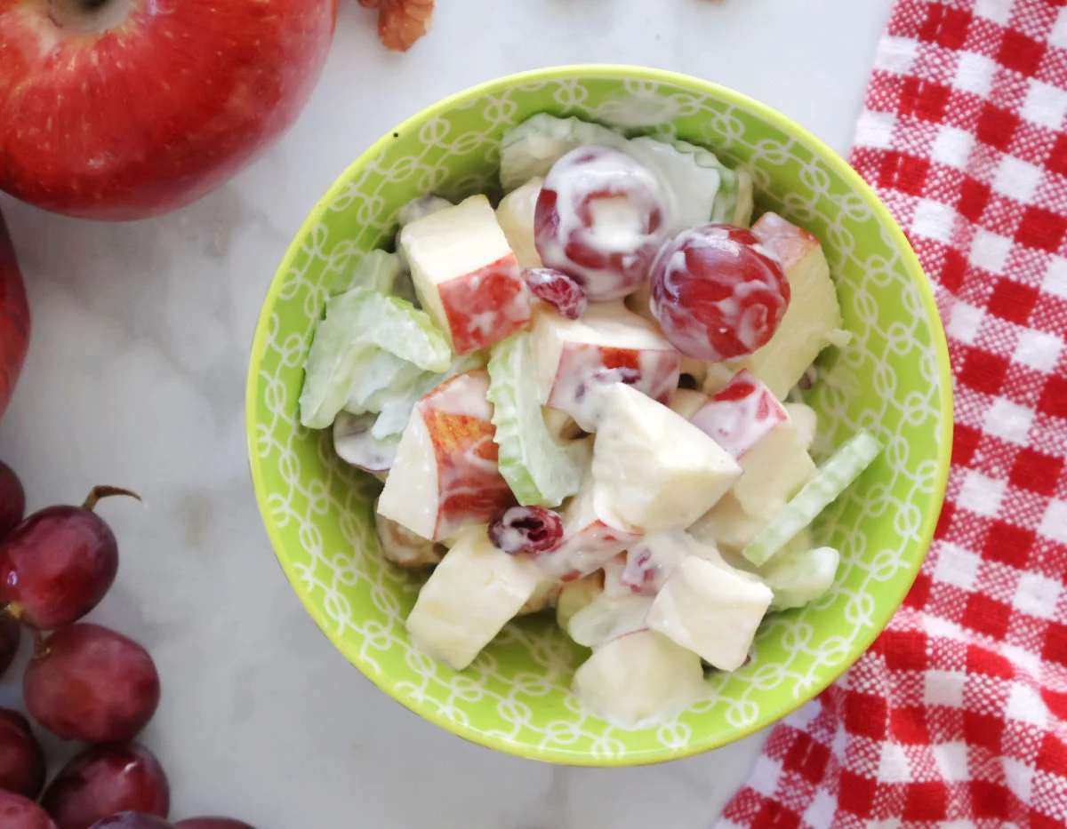 Tasty Honeycrisp Apple Feta Salad with Nuts